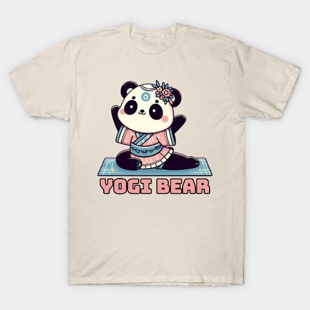 Panda Bear Yoga instructor T-Shirt by Japanese Fever